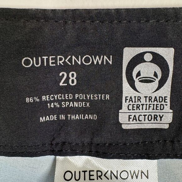 Outerknown Board Shorts Men Size 28 Swim Trunks Pocket Stretch Stripe Beach Surf - Picture 3 of 12